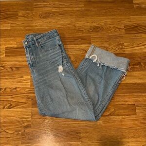 Old Navy Women's Straight Leg Jeans - Light Blue